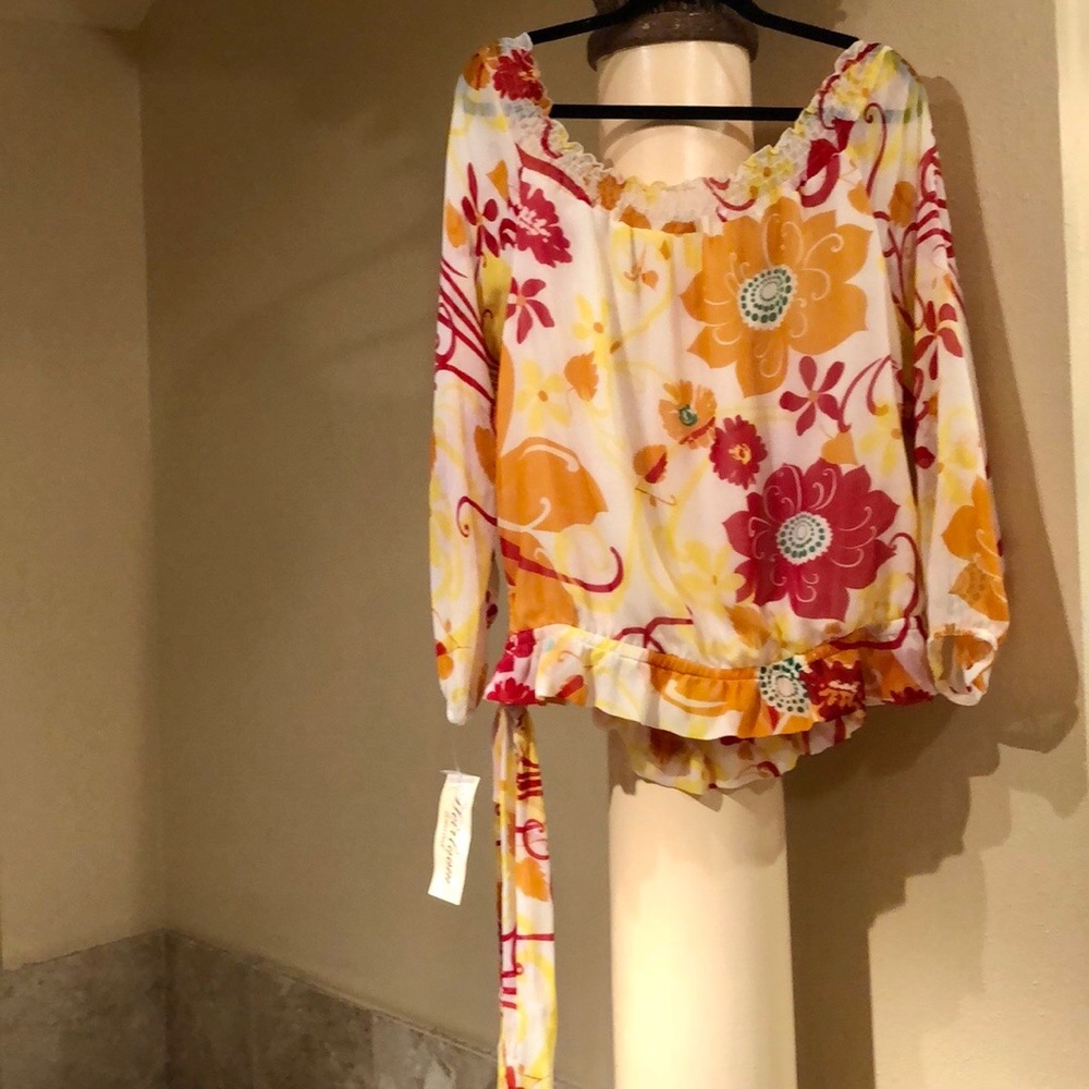 NWT Heirloom Limited flowy floral blouse